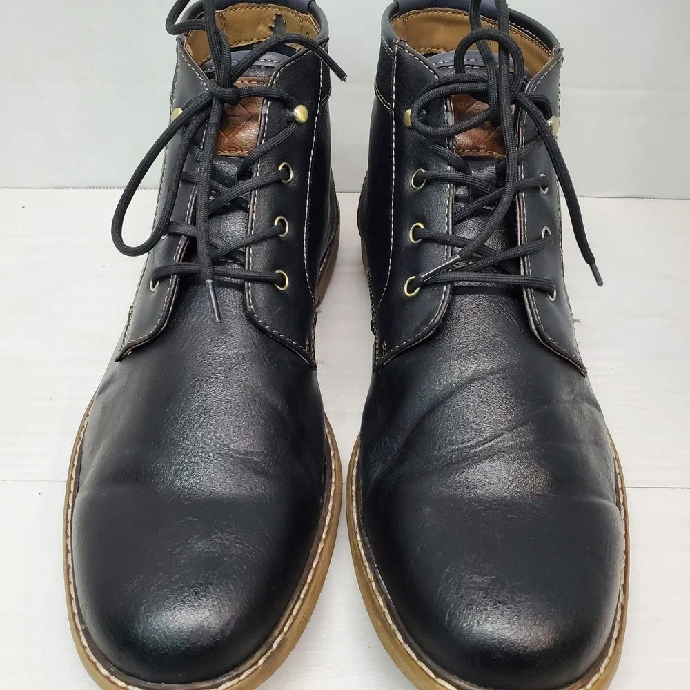 Hawker Rye Mens Black Lace Up Chukka Desert Boots Size 9 Urban Gorpcore Rugged